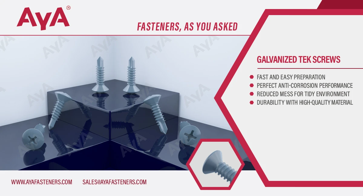 Galvanized Tek Screws-DIN 7504 (Q)-advanatage Galvanized Tek Screws-DIN 7504 (Q)-advanatage