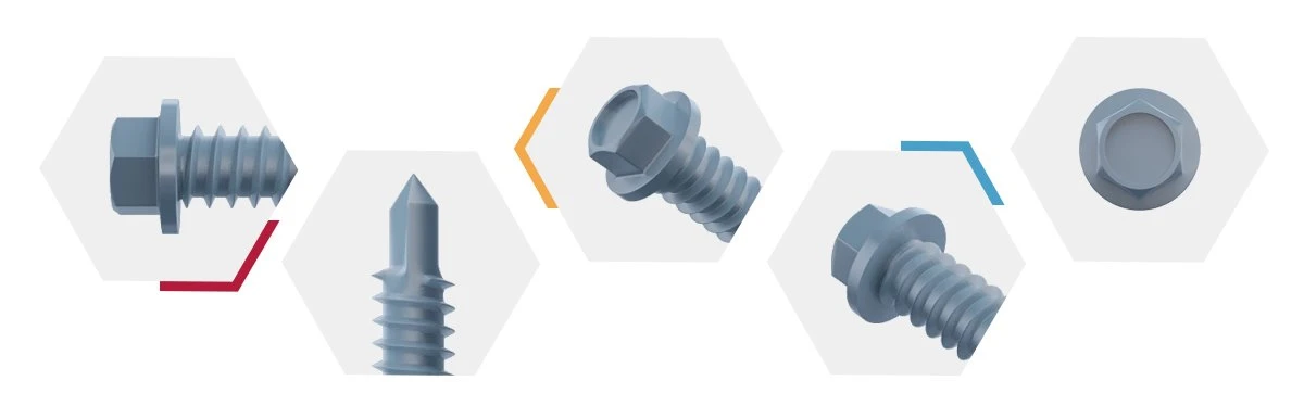 product-1200-374 Hex Washer Head Self Drilling Screw-detail